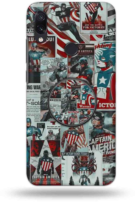 NDCOM Back Cover for Redmi Y3  (Multicolor, Cases with Holder, Pack of: 2)