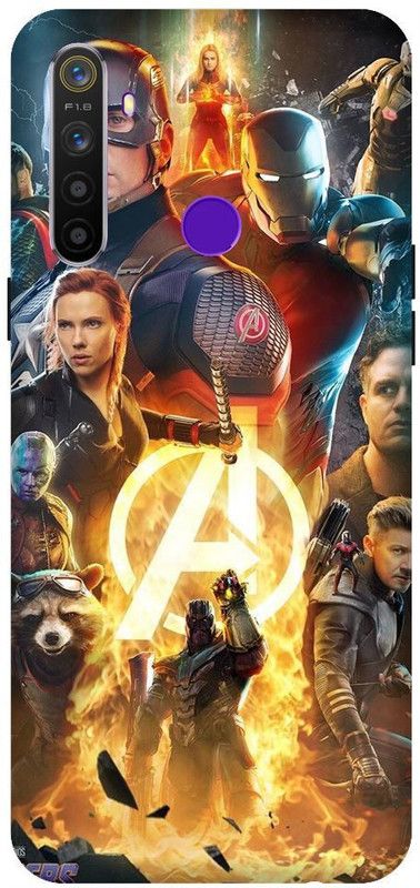 URCHIN Back Cover for Realme 5Avengers, infinity wars, end game, superheros, iron man  (Multicolor, Shock Proof, Pack of: 1)