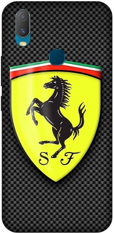 URCHIN Back Cover for Vivo Y17 ferrari, Ferrari logo, car, sports car, supercar  (Multicolor, Shock Proof, Pack of: 1)