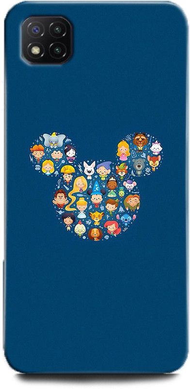 WallCraft Back Cover for POCO C3 DISNEY, MICKEY, CARTOONS, BLUE  (Multicolor, Dual Protection, Pack of: 1)