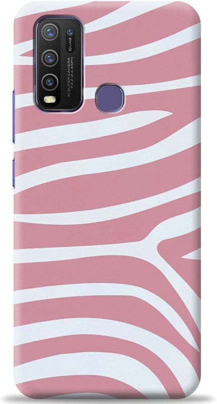 Crafter Back Cover for Vivo Y30  (Pink, Shock Proof, Pack of: 1)