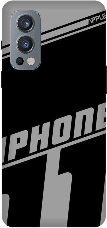 MRBE Back Cover for One Plus Nord 2 5G  (Black, Grey, Hard Case, Pack of: 1)