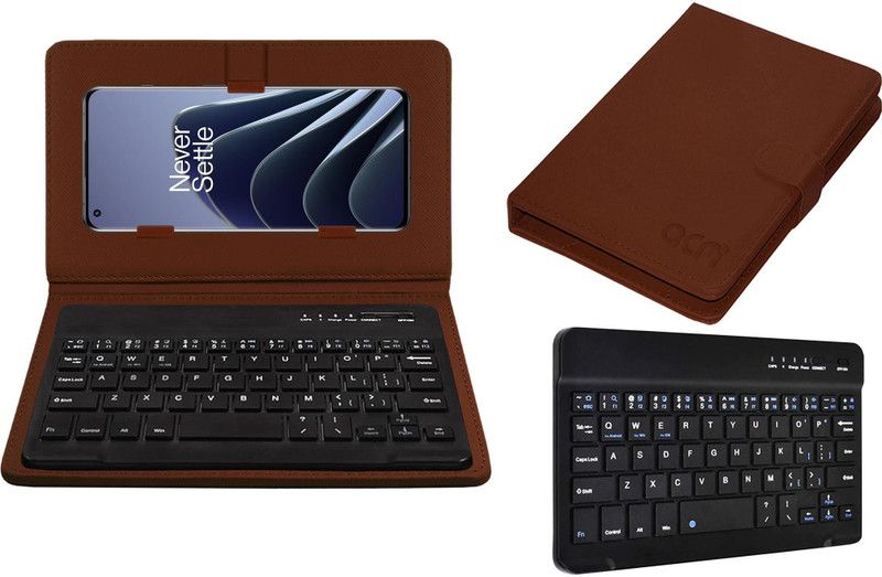 ACM Keyboard Case for Oneplus 10 Pro  (Brown, Cases with Holder, Pack of: 1)