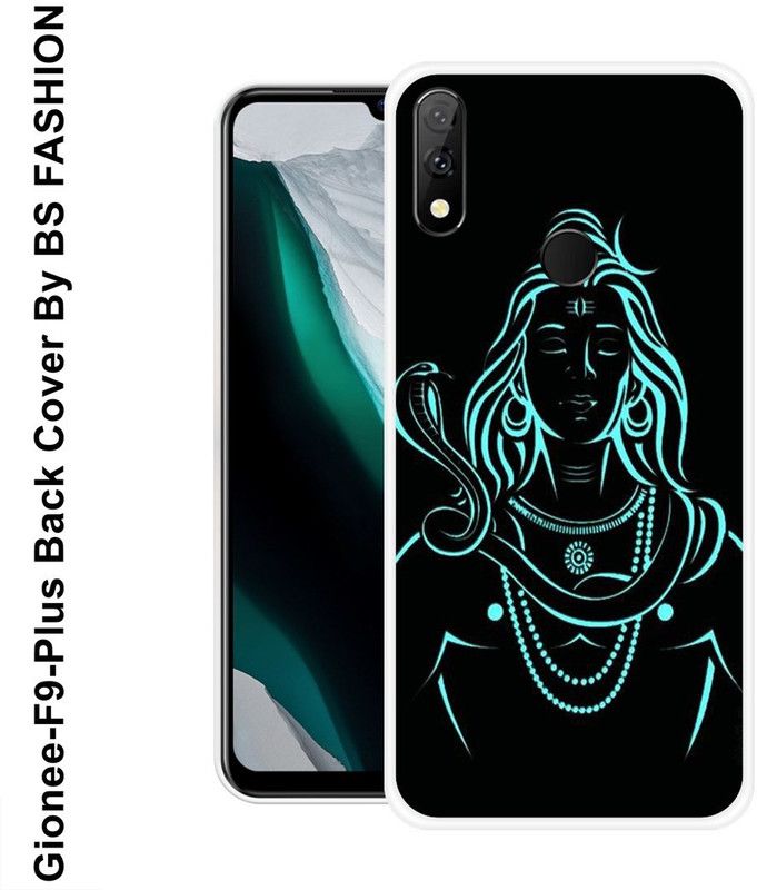 BSRAJ Back Cover for Gionee F9 Plus  (Black, Blue, Grip Case, Silicon)