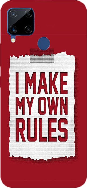 METOO Back Cover for REALME C12, Text,Shayari, Funny Quote Design Print Back Cover Print : 157  (Multicolor, Dual Protection, Silicon, Pack of: 1)