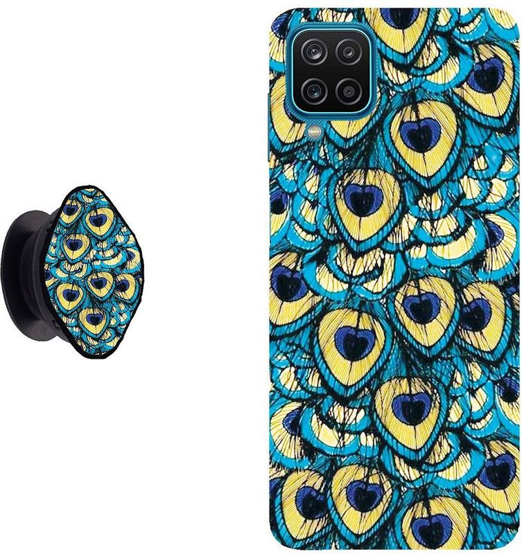 My Swag Back Cover for Samsung Galaxy M32, Samsung Galaxy M32 4G  (Blue, Beige, Cases with Holder, Pack of: 2)