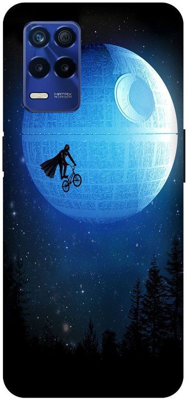 Bluvver Back Cover for Realme 8s 5G , RMX3381, Printed Mon,Night Back Cover  (Multicolor, Hard Case, Pack of: 1)