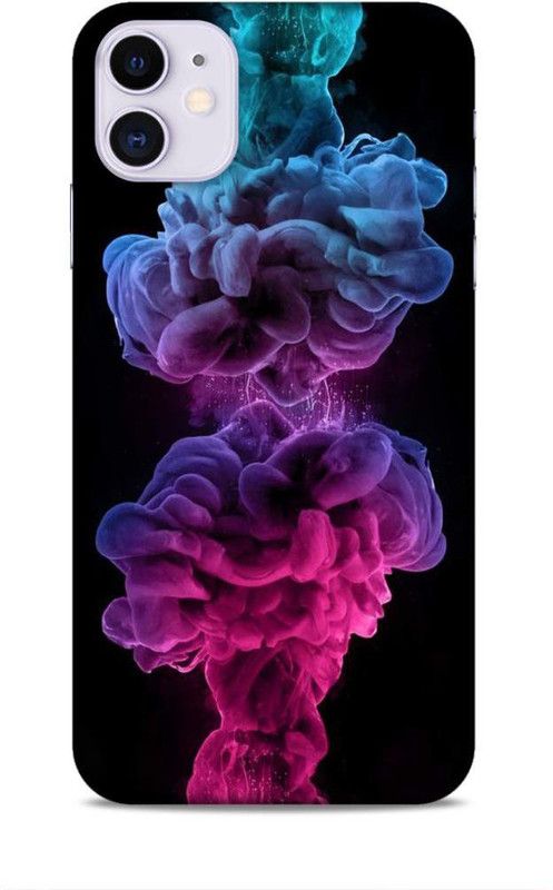 Trinetra Back Cover for Apple iPhone 11 (Abstract / Smoke)  (Multicolor, Hard Case)
