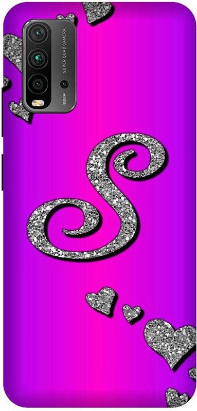 Junior prince Back Cover for Redmi 9 Power, M2010J19SI S letter,S name S word  (Multicolor, Waterproof, Pack of: 1)