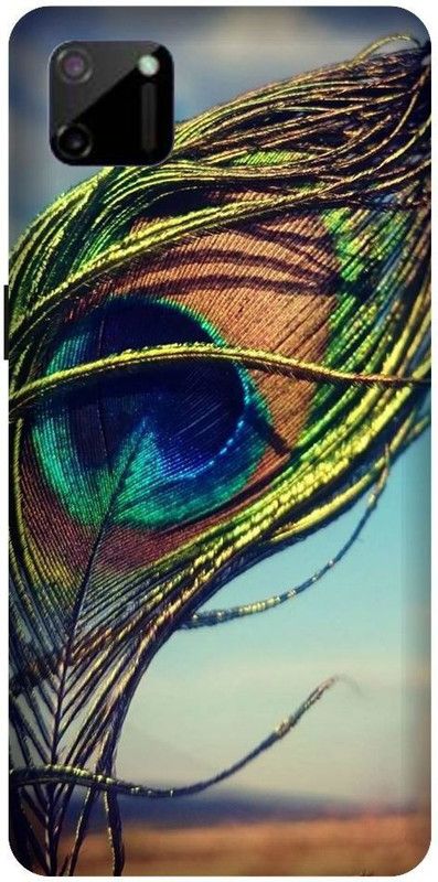 URCHIN Back Cover for Realme C11 mor pankh, Krishna ji, kanha, peacock feather, feather  (Multicolor, Shock Proof, Pack of: 1)