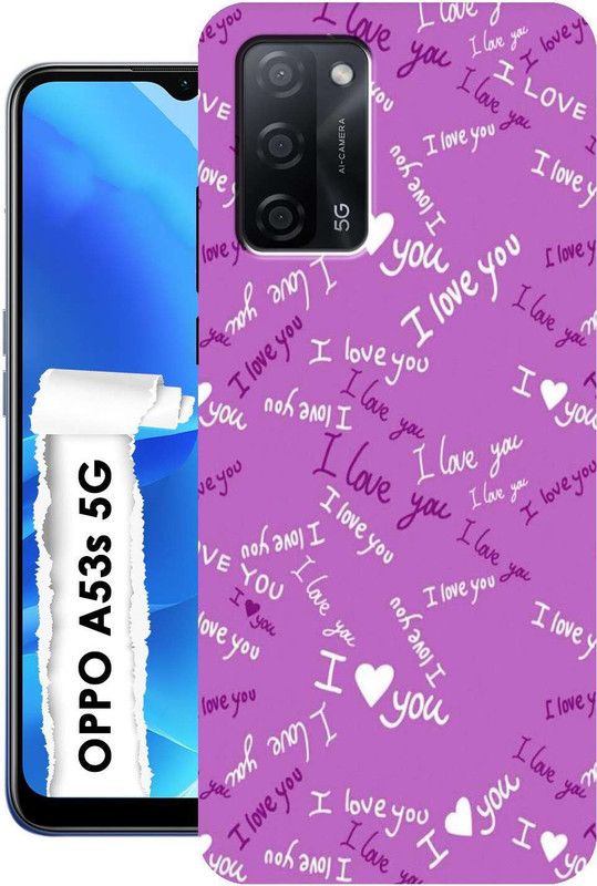 Dekhbuy Back Cover for Oppo A53s 5G,Oppo A16, Oppo A55  (Purple, Dual Protection, Silicon)