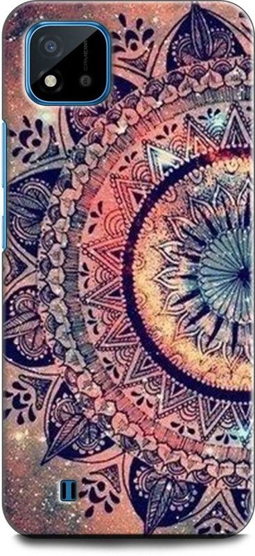 WallCraft Back Cover for Realme C20, RMX3063, RMX3061 COLORFULL, TEXTURE, MANDALA, ABSTRACT ART, DESIGNS  (Multicolor, Dual Protection, Pack of: 1)