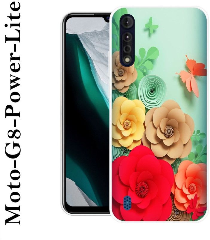 BAGRA Back Cover for Motorola Moto G8 Power Lite  (Multicolor, Silicon)