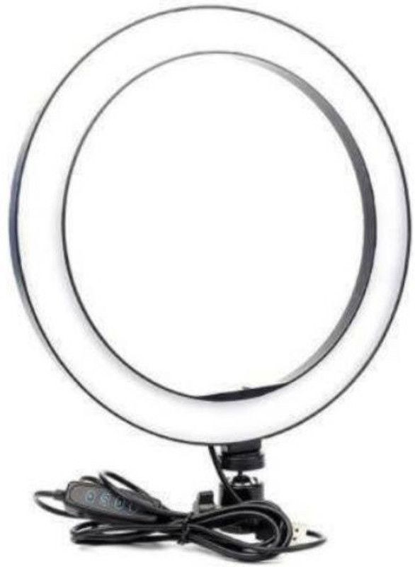 SYARA ZWM_669A 10 Inch Ring Light New Selfie Flash Ring Light||Mobile Selfie Flash Light||Led Camera Photography for Smartphone, Studio, Musically, Tiktok, You Tube, Make up, Live Streaming Ring Flash Ring Flash  (White)