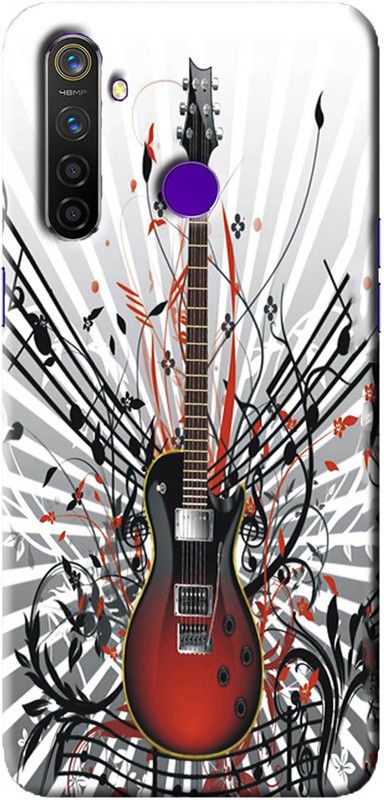 NDCOM Back Cover for Oppo Realme 5 Amazing Guitar Music Printed  (Multicolor, Hard Case, Pack of: 1)