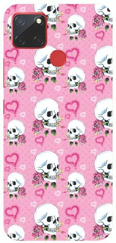 Hello case Back Cover for Realme C12, Realme Narzo 20, Realme Narzo 30A, Realme C25, Realme C25S  (Pink, White)