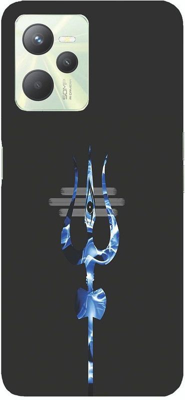 KIZIN Back Cover for Realme C35  (Grey, Blue, Hard Case)