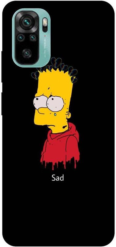 THESTONEWELL Back Cover for Redmi Note10s bart simpson life love printed slim hard mobile back case and cover  (Multicolor, Shock Proof, Pack of: 1)