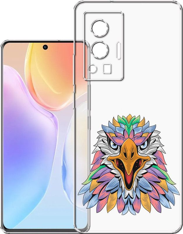 HANIRY Back Cover for Vivo X70 Pro / V2105 back cover / EAGLE / Designer / PNG_27  (Multicolor, Flexible, Silicon, Pack of: 1)