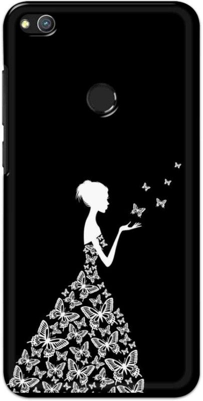 NDCOM Back Cover for Honor 8 Lite Butterfly Girl Printed  (Multicolor, Hard Case, Pack of: 1)