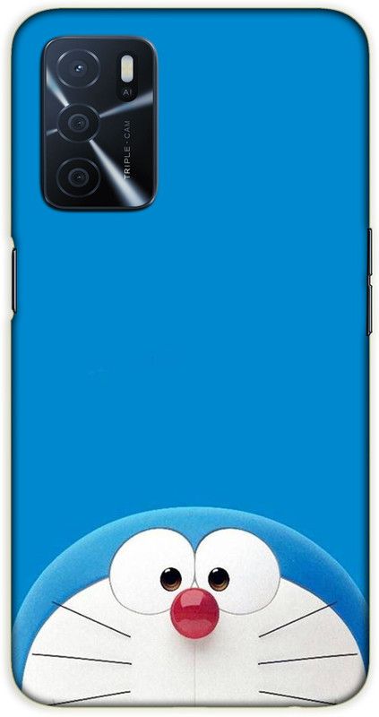 iprinto Back Cover for Oppo A53s 5G, Oppo A16 doremon Back Cover  (Blue, Hard Case, Pack of: 1)