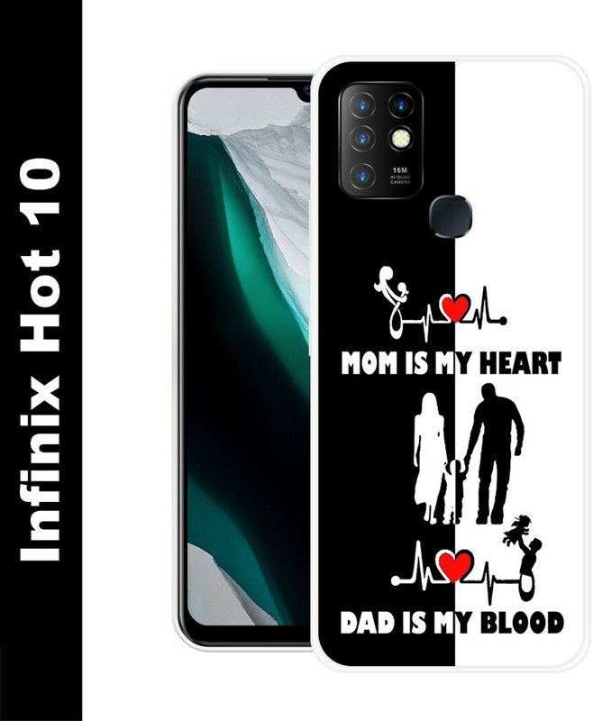 Artage Back Cover for Infinix Hot 10  (Multicolor, Silicon, Pack of: 1)