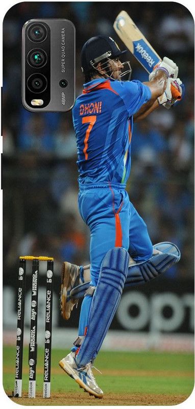 Zaplab Back Cover for Xiaomi Redmi 9 Power,M2010j19si, MS Dhoni, Mahendra Singh Dhoni Printed Back Cover  (Multicolor, Hard Case, Pack of: 1)