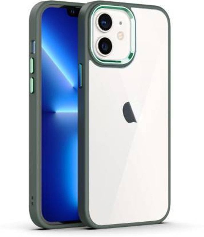 NirmanPlus Back Cover for Apple iPhone 12  (Green, Hard Case)