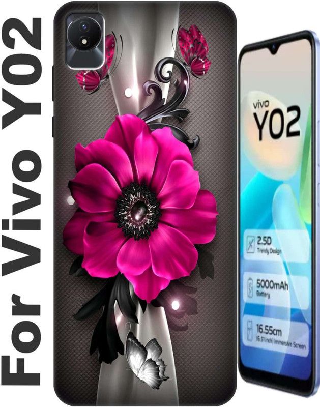 RDcon Back Cover for Vivo Y02 2771  (Multicolor, Dual Protection, Silicon, Pack of: 1)