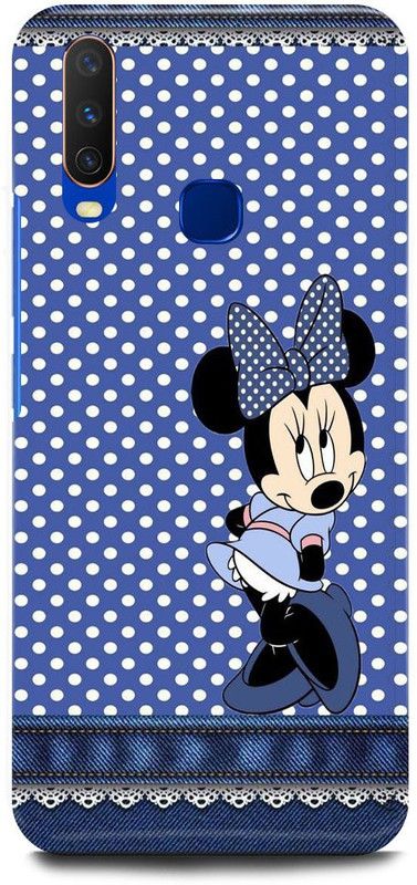 JUGGA Back Cover for vivo Y12, 1904, MICKEY,MICKEY MOUSE,ART, CARTOON, TEDDY,DOLL  (Blue, Hard Case, Pack of: 1)