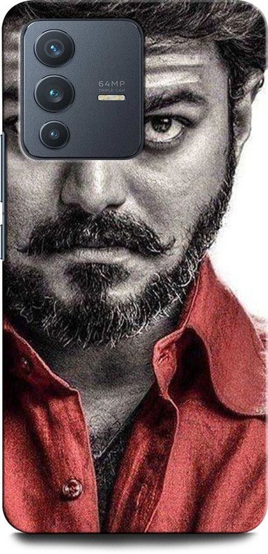 GRAFIQE Back Cover for Vivo V23 5G VIJAY, ACTOR, SOUTHHERO, TELUGUSTAR  (Multicolor, Shock Proof, Pack of: 1)