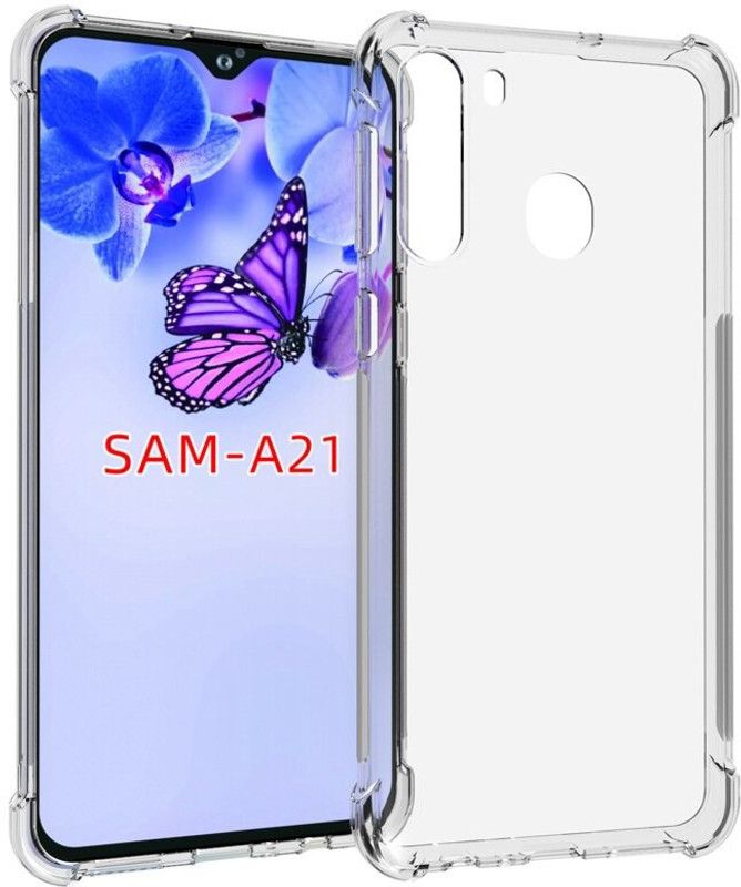 CASEHUNT Back Cover for Samsung Galaxy A21  (Transparent, Grip Case, Pack of: 1)