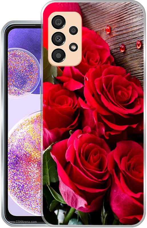 Vascase Back Cover for Samsung Galaxy A73 5G  (Brown, Red, Dual Protection, Silicon, Pack of: 1)