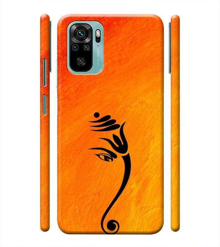 BR TOP SHOP Back Cover for Redmi Note 10  (Orange, Black, Pack of: 1)