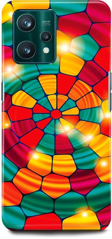 play fast Back Cover for Realme 9 Pro Plus 5G COLORFUL, DESIGN, ART, ABSTRACT, ART  (Red, Hard Case, Pack of: 1)
