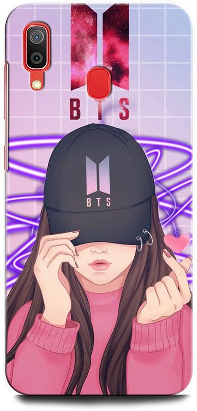 ORBIQE Back Cover for SAMSUNG Galaxy A30 SM-A305FZBFINS GIRL, ANIME, BTS, LOVELY GIRL, CARTOON, CUTE GIRL, DOLL  (Multicolor, Hard Case, Pack of: 1)