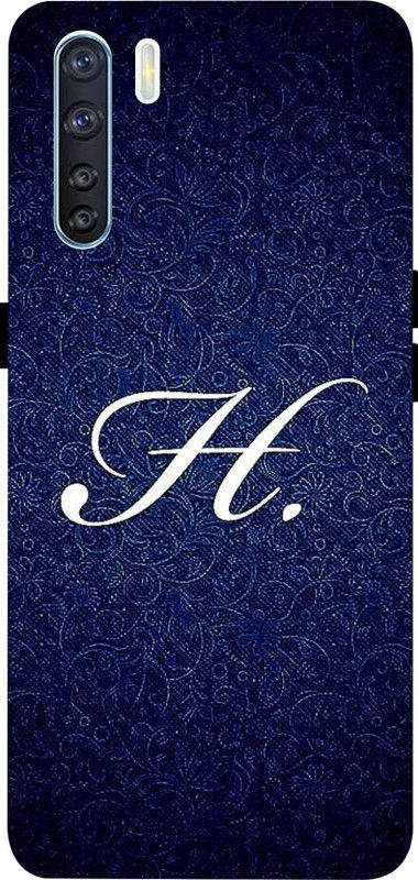 LIKELOOK Back Cover for Oppo F15, ( H Name, H Letter, H love, H heart )  (Multicolor, Shock Proof, Pack of: 1)