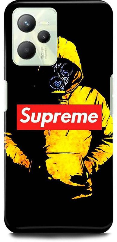 play fast Back Cover for Realme C35, RMX3511 SUPREME, SIGN, LOGO, DESIGN  (Yellow, Hard Case)