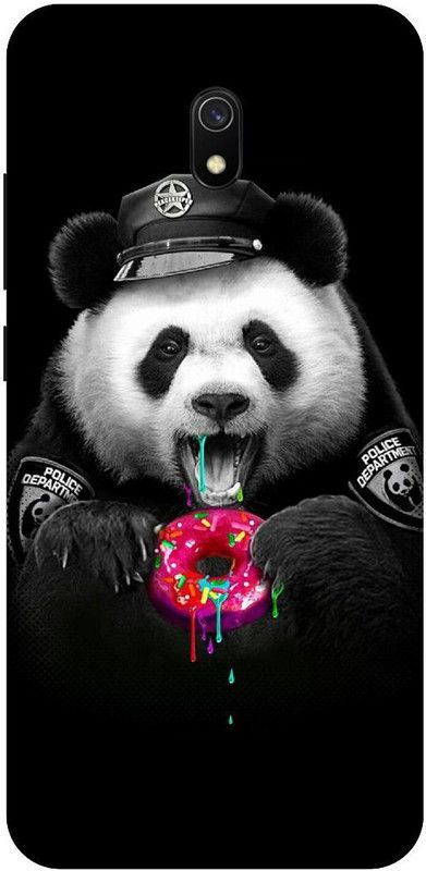 SSMORYA Back Cover for Redmi 8A Funny Panda Printed Back Cover  (Multicolor, Waterproof, Pack of: 1)