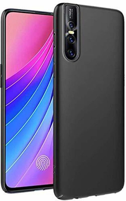 S-Hardline Back Cover for VIvo V15 Pro  (Black, Flexible, Pack of: 1)