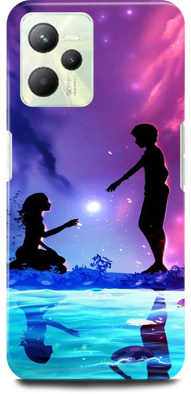 play fast Back Cover for Realme C35, RMX3511 CUTE, COUPLE, LOVELY, COUPLE, GIRL, BOY, LOVE  (Purple, Hard Case, Pack of: 1)
