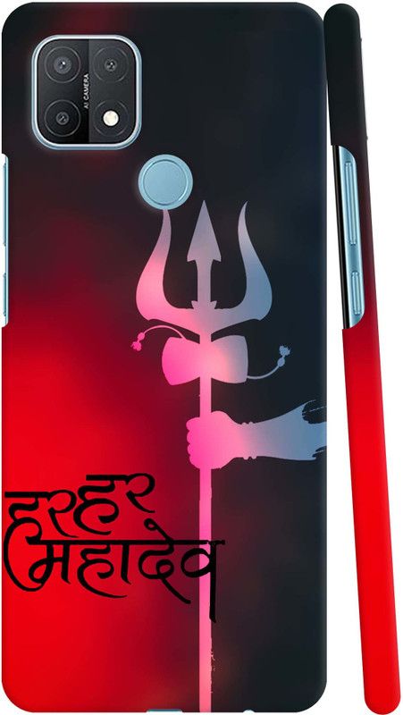 GS PANDA COLLECTIONS Back Cover for OPPO A15  (Blue, Red, Pack of: 1)