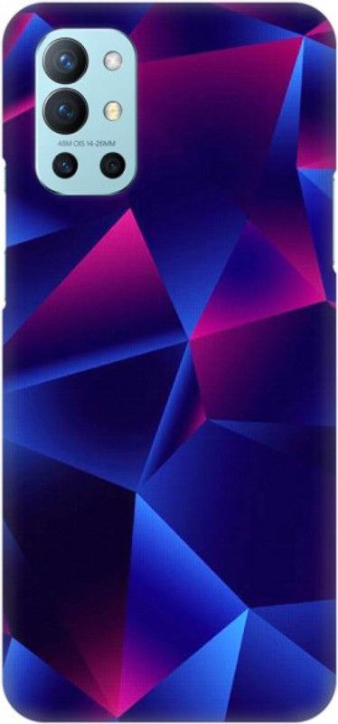 COBIERTAS Back Cover for Oneplus 9R  (Pink, Blue, Hard Case)