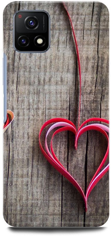 play fast Back Cover for Vivo Y72 5G, V2060 HEART, LOVE, COUPLE, SHAPE  (Grey, Hard Case, Pack of: 1)