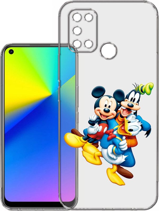 HANIRY Back Cover for Realme 7i / RMX2103 mobile cover | MICKY ,TUFFY,DONALD DUCK | Design | PNG_15  (Multicolor, Flexible, Silicon, Pack of: 1)