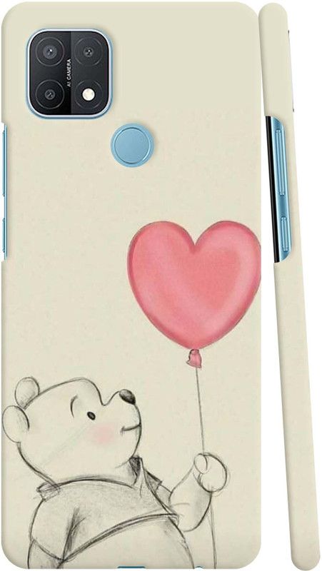 GS PANDA COLLECTIONS Back Cover for OPPO A15  (Beige, Pink, Pack of: 1)
