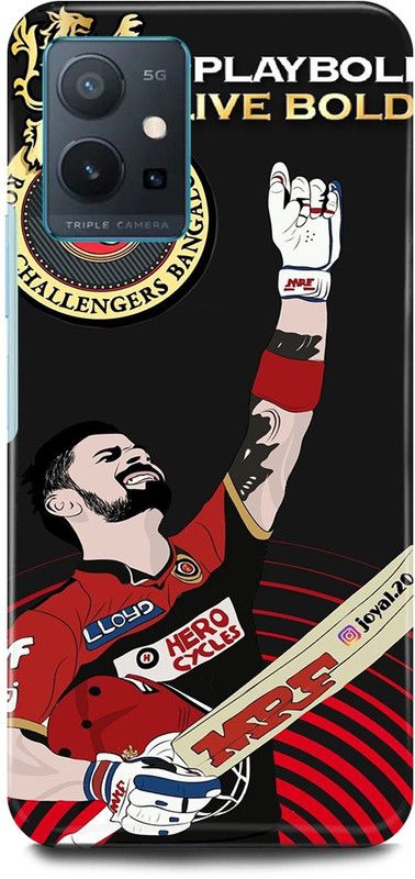 JUGGA Back Cover for OPPO A96, CPH2333, VIRAT, KOHLI, INDIAN, PLAYER, RCB  (Red, Hard Case, Pack of: 1)