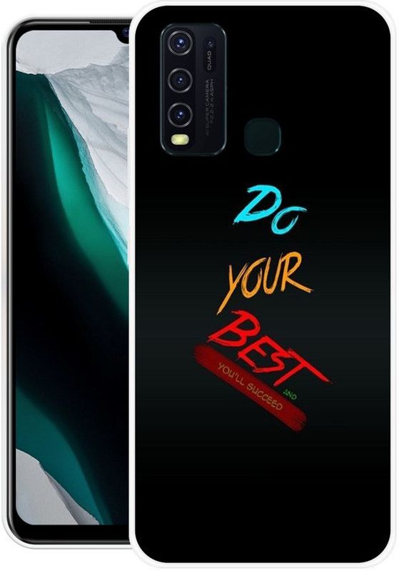 JAYFOX Back Cover for Vivo Y30  (Black, Silicon)