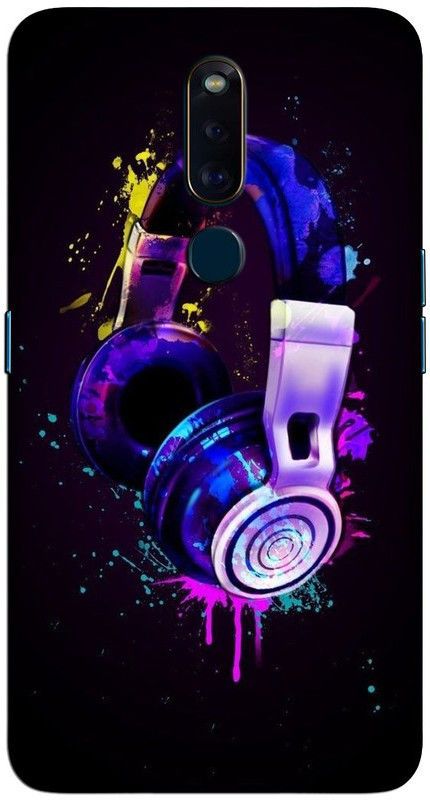 CROKIAN Back Cover for Oppo F11 Pro Headphone Back Cover  (Multicolor, Hard Case, Pack of: 1)