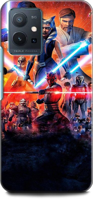 Wall Art Back Cover for Vivo T1 (5G) Clone wars, Poster, Duplicate  (Multicolor, Dual Protection, Pack of: 1)